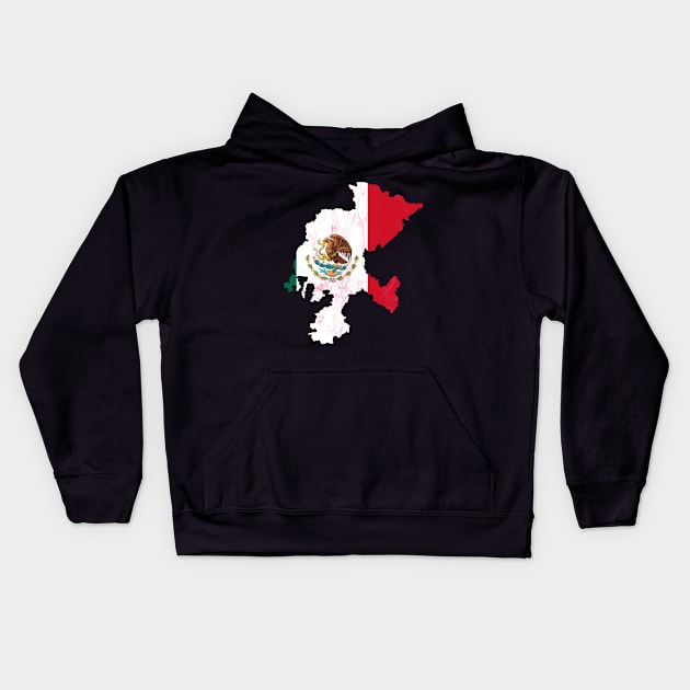 Zacatecas Mexico Flag Mexican Flag Kids Hoodie by tanambos